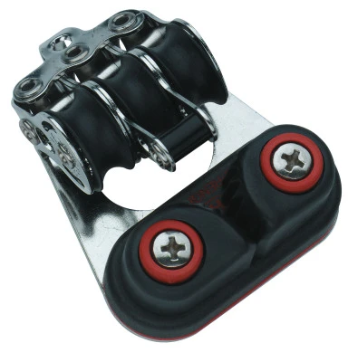 Sprenger Micro Xs Block 3 Rollen, Hundsfott, Schotklemme 3 Sprenger Micro Xs Block 3 Rollen, Hundsfott, Schotklemme