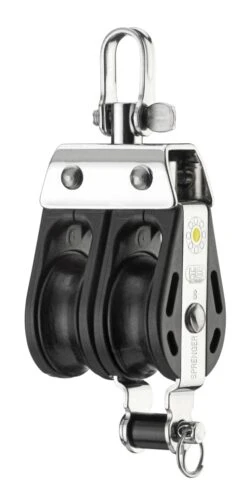 Sprenger S-Block 2 Rollen Hundsfott Wirbel Gleitlager 8 Mm