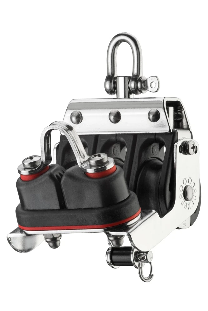 Sprenger S-Block Großschotblock 3 Rollen Hundsfott Wirbel Kugellager 8 Mm 3 Sprenger S-Block Großschotblock 3 Rollen Hundsfott Wirbel Kugellager 8 Mm