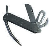 Lindemann Seglermesser Aus Edelstahl Mit 2 Klingen, Schäkelöffner, Marlspieker, Dosenöffner