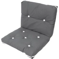 Kapok Kissen Sitzkissen Doppelt Anthrazit