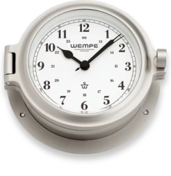 Wempe Cup Nickel Bullaugenuhr Arab.