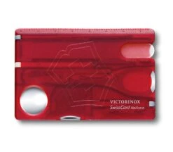 Victorinox Swiss Card Nailcare - Rot Transparent