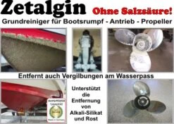 Zetalgin Algenbewuchsentferner 5 Ltr. Kanister -PLAST Boote Geschaft Beschr Zetalgin