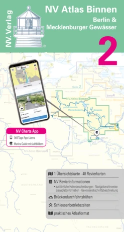Nautische Veröffentlichung Binnenband 2 Berlin & Mecklenburger Gewässer - Mit App Karten Zum Sofort Download!
