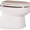 Jabsco Elektrische Yachttoilette Deluxe Flush 17" 24 Volt Frischwasserspülung Gerade Rückwand -PLAST Boote Geschaft DeluxeFlush 2