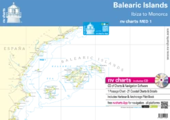 Nautische Veröffentlichung NV.Atlas Spain · ES 2 · Balearic Islands · Ibiza To Menorca