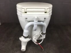 Jabsco Lite Flush Marine Toilette 12 Volt + Fußschalter -PLAST Boote Geschaft liteflush4
